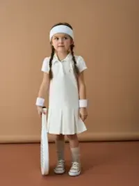 Платье поло "Молоко"