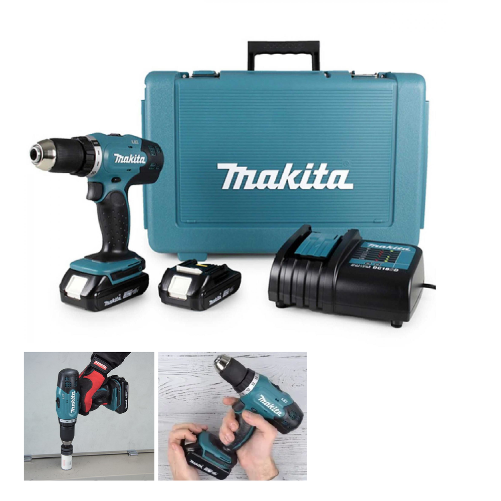 ВЫГОДНО! Комплект СТАРТ профессиональный MAKITA: Пила погружная 5008MG, Шина 194368-5, Шлифмашинка BO6030, Фрезер RP0900, Акк. дрель-шуруповерт DDF453SYE N059-5AM
