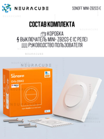 Двухканальный Zigbee выключатель SONOFF MINI-ZB2GS-E (Работает с Алисой, Сбер Салют)