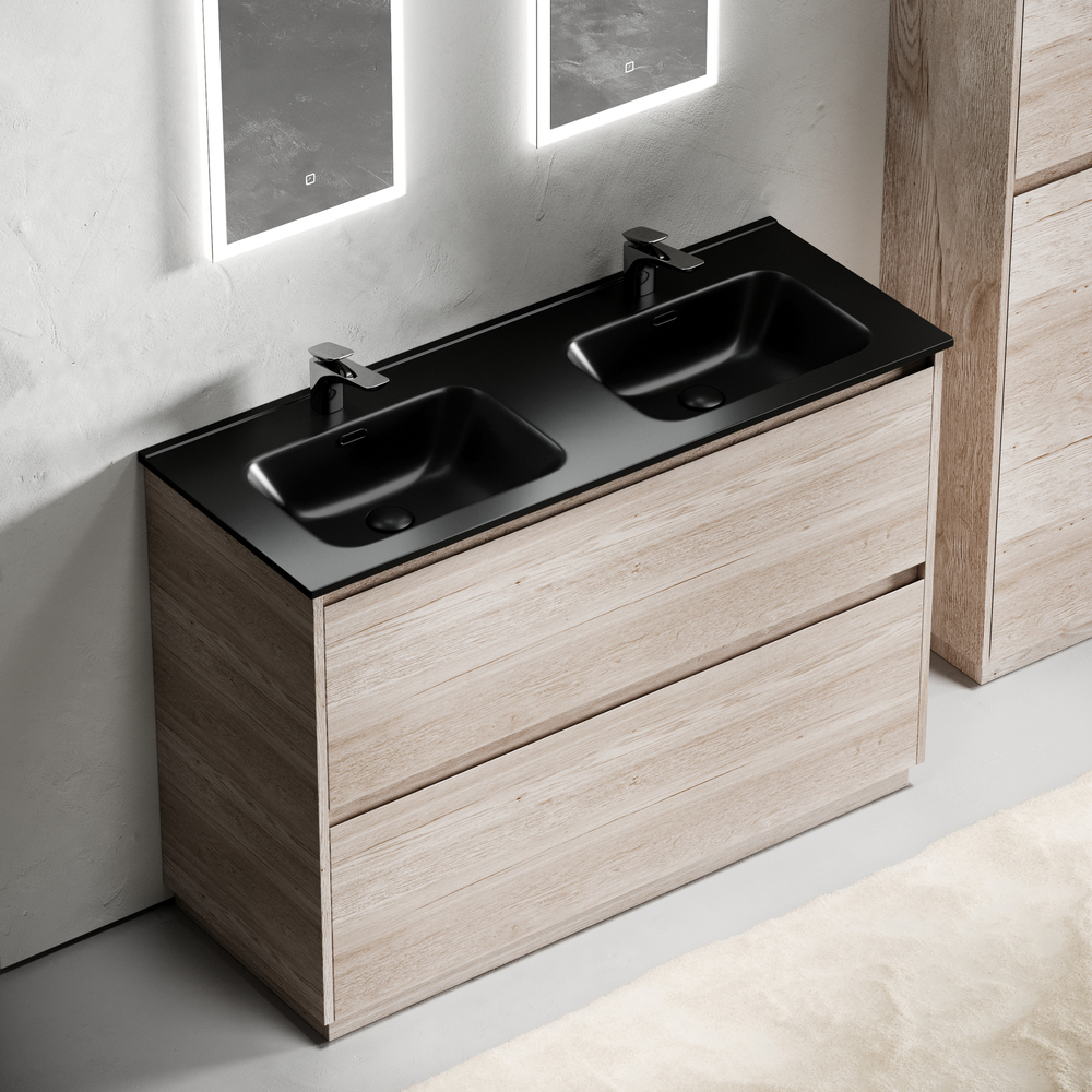 Тумба напольная под раковину Sancos Libra Floor, дуб галифакс натуральный 1190х450х840 мм, арт. LB120F-1EG