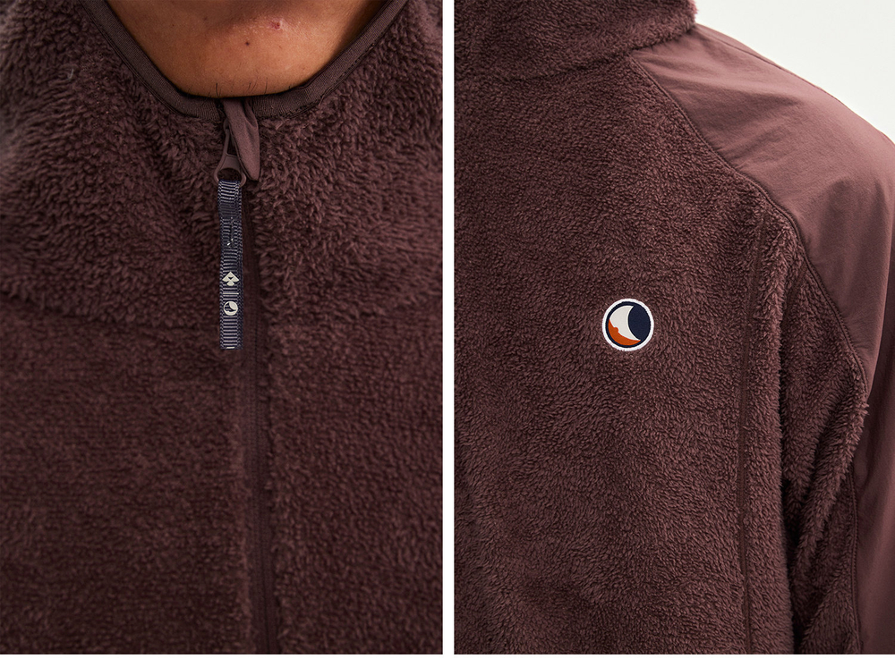 Худи Nothomme Monterest Primaloft Half-Zip бордовый