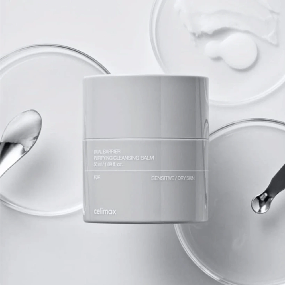 Набор гидрофильный бальзам+рефил с церамидами Celimax Dual Barrier Purifying Cleaning Balm+Refill 50 мл*2шт.