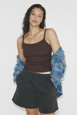 Хлопковый топ на бретелях - H&M