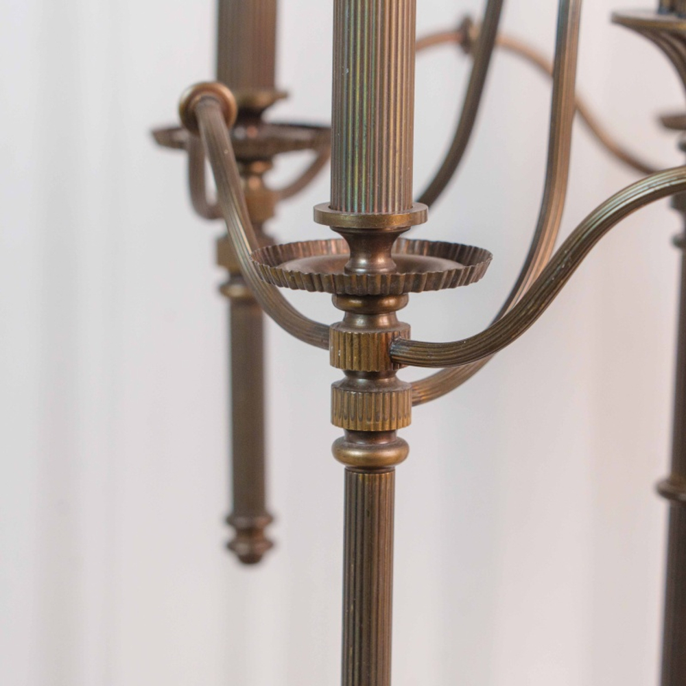 Винтажный торшер из латуни