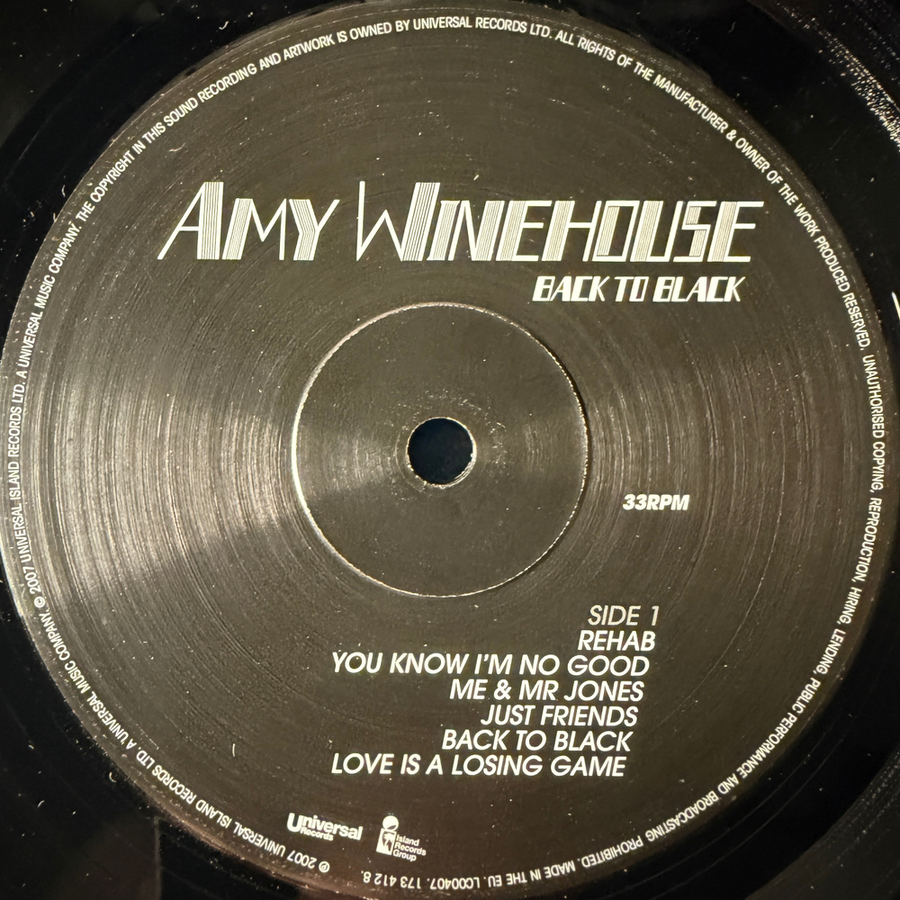 Виниловая пластинка Amy Winehouse - Back To Black LP