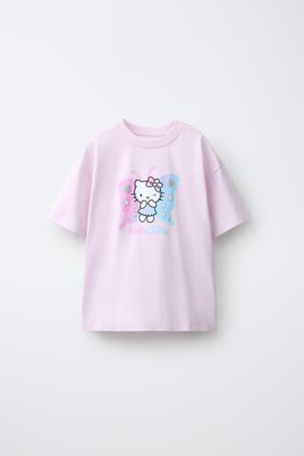 ZARA ФУТБОЛКА HELLO KITTY © SANRIO, РОЗОВЫЙ