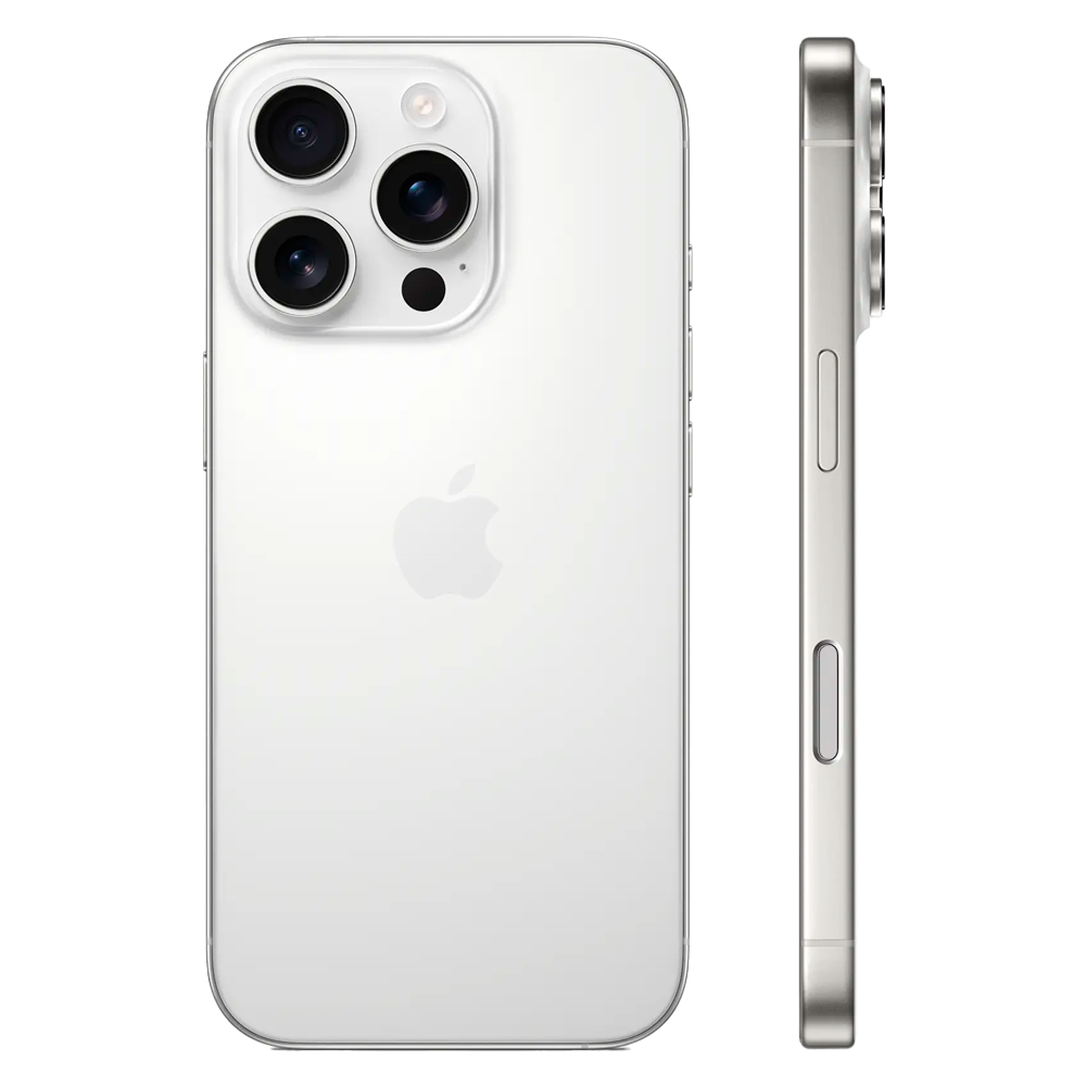 Смартфон Apple iPhone 16 Pro 1TB, Dual Sim, White Titanium (Титановый белый)