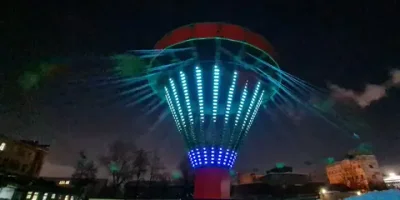 Цепочная карусель «Крона», стационарная высота 8 метров