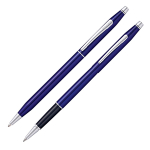 Набор подарочный (шариковая ручка + ручка-роллер) Cross Classic Century Translucent Blue Lacquer