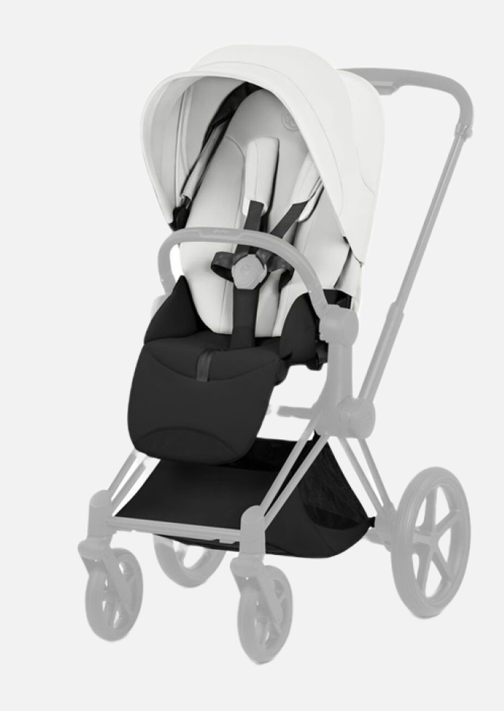Коляска Cybex Priam V Matt Black Style 2 в 1 Off White