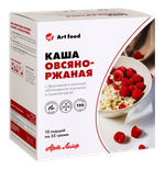 Каша овсяно-ржаная с брусникой и малиной Обогащена инулином и льняной мукой, без сахара
