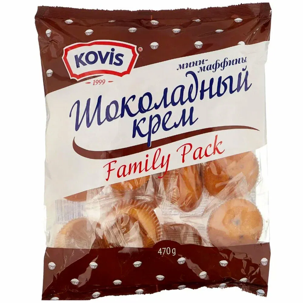 Мини-Маффины KOVIS Шоколадный Крем 470гр