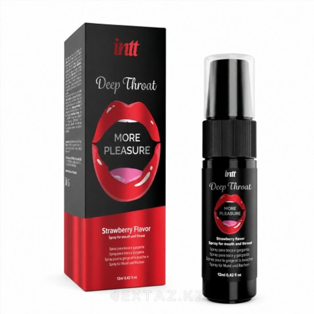 Спрей для минета Deep throat INTT со вкусом клубники 12 мл