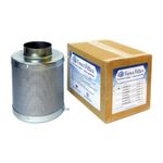 Угольный фильтр для вентиляции, nano filter 170/100 рядом с фирменной упаковкой и информацией