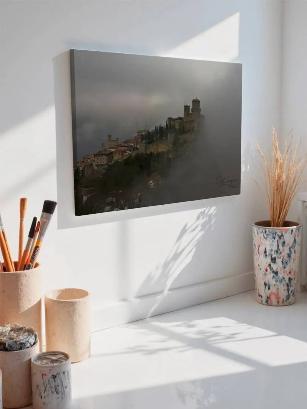 Картина на стену 40 X 50 Замок в горах