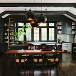 Подвесной дизайнерский светильник  Beat Light Stout от Tom Dixon D35 (черный)