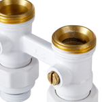 Узел нижнего подключения Royal Thermo прямой 1/2quot;х3/4quot; EK (белый)