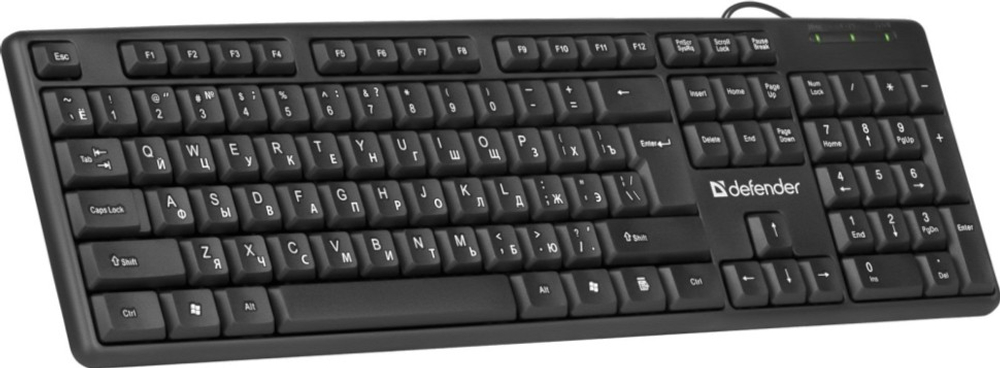 Проводная клавиатура Defender Element HB-520 RU 1.5м черная