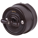 Выключатель на 4 положения двухклавишный (коричневый) Ретро Werkel W5620014