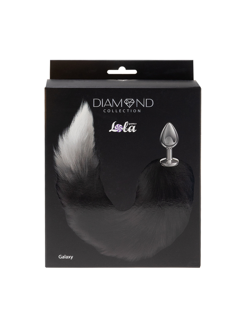 Анальная Пробка с Хвостом Diamond Galaxy Black 4019-01lola