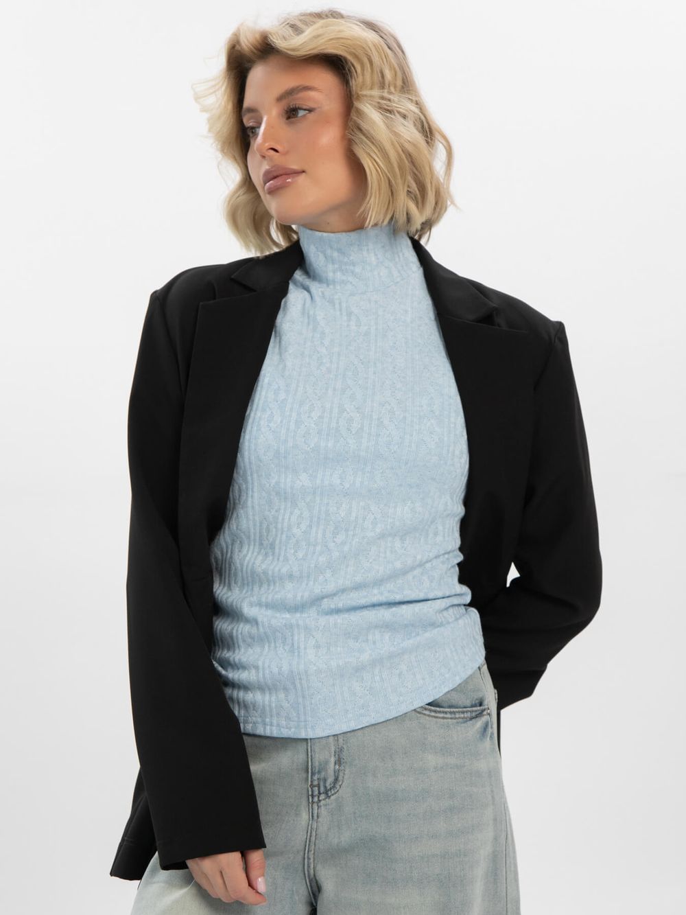Топ трикотажный Лайм (голубой) Б16408-1М LT Collection