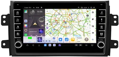 Магнитола для Suzuki SX4 2006-2014 - Kuberg OL-9625 (кнопки и крутилки) Android 13, Быстрая, CarPlay, 4G SIM-слот