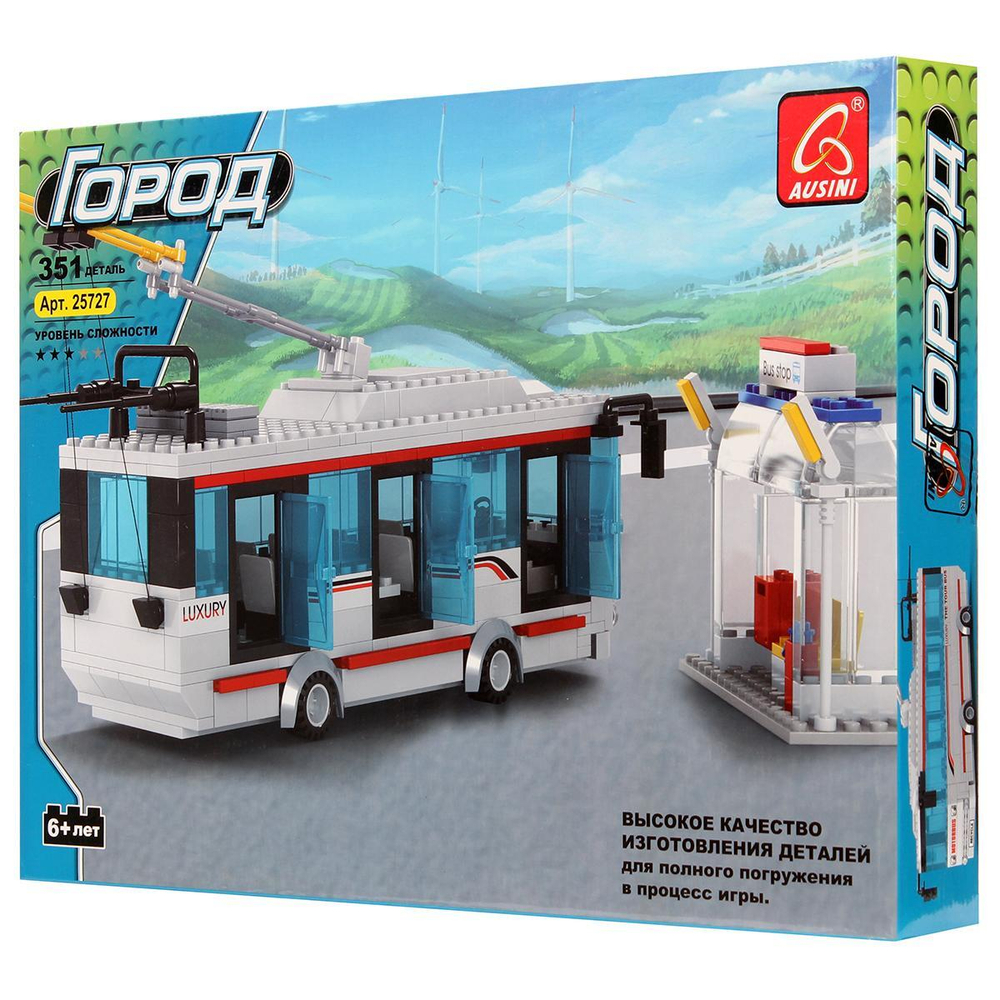 Конструктор блочный Аусини, коробка 25727