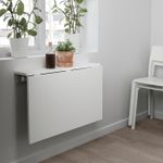 Стол откидной IKEA NORBERG (НОРБЕРГ), Белый, 74x60 см