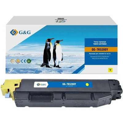 Тонер-картридж G&G, аналог Kyocera TK-5280Y для Ecosys M6235cidn/M6635cidn/P6235cdn желтый (11K)
