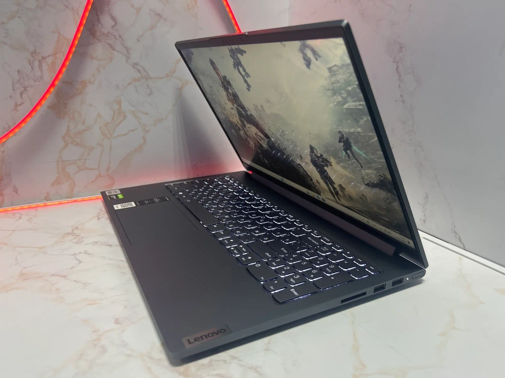 Ноутбук Lenovo Yoga Slim 7 15IMH05 (82AB003LRU) 15.6"/Intel Core i5 10300H/RAM 8GB/SSD 512GB/GeForce GTX 1650 4GB/1920*1080/IPS/Windows 11/Подсветка кл-ры: LED/Серый. Состояние: B1