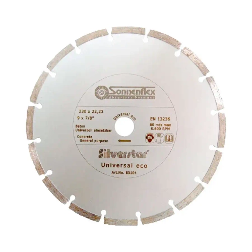Алмазный сегментированный диск по бетону Silverstar 230x2,4x22,23 Sonnenflex 83104