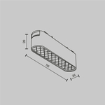 Магнитный трековый светильник Maytoni Basis Grid TR084-1-6W3K-W