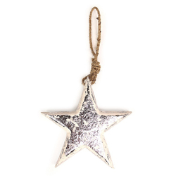 Украшения подвесные silver stars/trees/hearts, деревянные, в подарочной коробке, 24 шт.