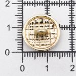 Пуговицы металл на ножке 24L=15 мм, Gold (золотой), 10 шт, MP06