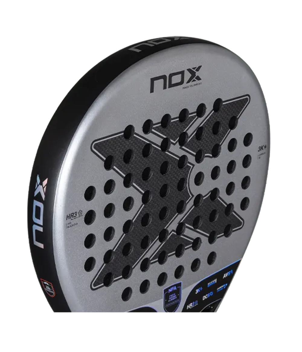 Ракетка для падел NOX NextGen Hybrid 3K NFA 2025 универсальная карбон
