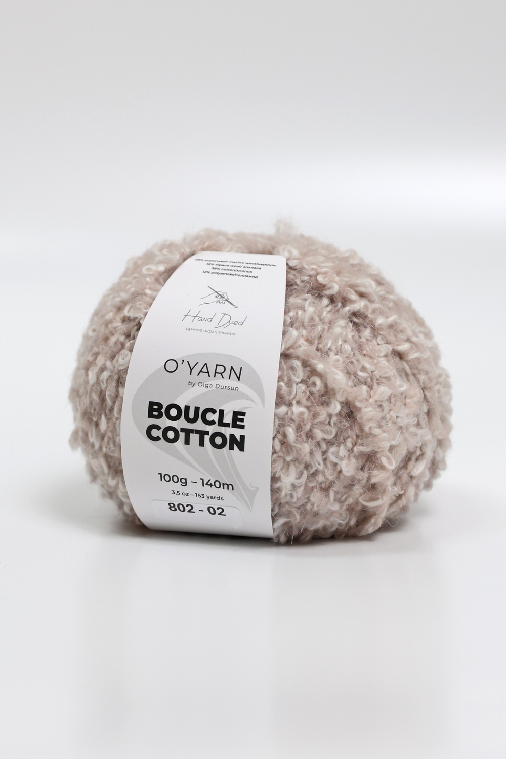 Пряжа O'Yarn BOUCLE COTTON, 100г