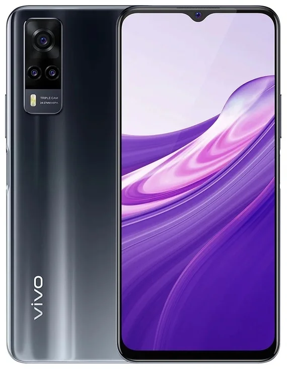 Смартфон Vivo Y31 4/64 gb (Racing Black) черный асфальт