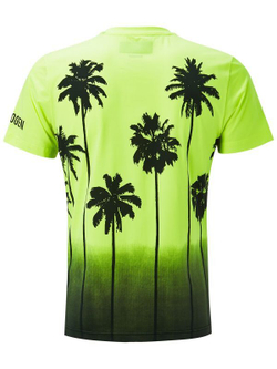 Футболка для мальчика теннисная Hydrogen Palms Tech Tee Kids - fluo yellow