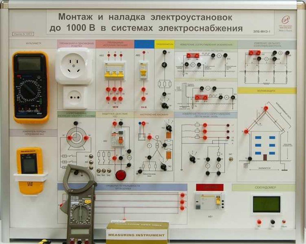 Типовой комплект учебного оборудования «Монтаж и наладка электроустановок до 1000В в системах электроснабжения» Типовой комплект учебного оборудования «Монтаж и наладка электроустановок до 1000В в системах электроснабжения»