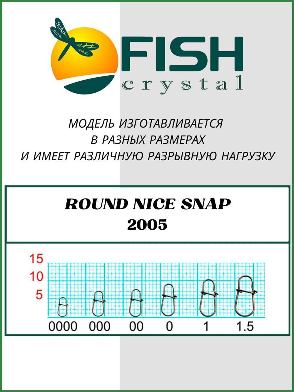 Застежка рыболовная Round Nice Snap 2005 №1