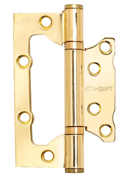 Петля  БЕЗ ВРЕЗКИ  СТАНДАРТ накл. 2BB SВР ЛАТУНЬ (цена за 1шт) 100*63  /7874