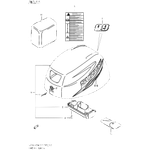 Suzuki 61453-99J00-0000 Наклейка Боковая STBD DF8/ 9.9A/ 9.9B/ 15A/ 20A Оригинал
