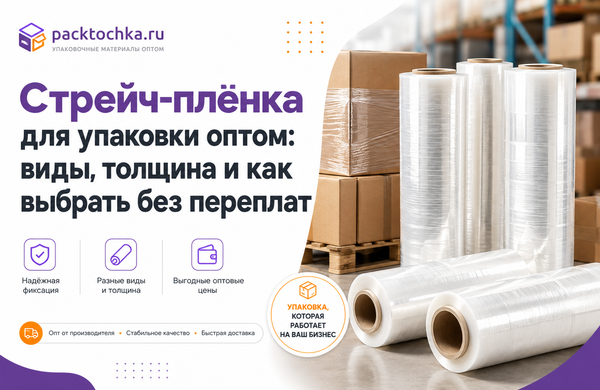 Стрейч-плёнка для упаковки оптом: виды, толщина и как выбрать без переплат Стрейч-плёнка для упаковки оптом: виды, толщина и как выбрать без переплат