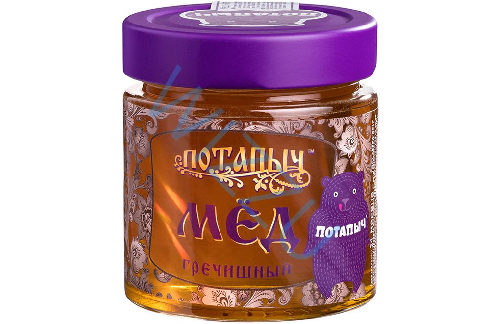 Мед ПотапычЪ Гречишный ст/б 250г