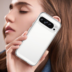 Прозрачный чехол с усиленными рамками для Google Pixel 9 Pro XL, увеличенные защитные свойства