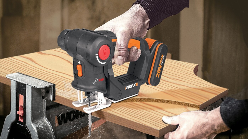 Лобзик-сабельная пила аккумуляторный WORX WX550.9 Axis