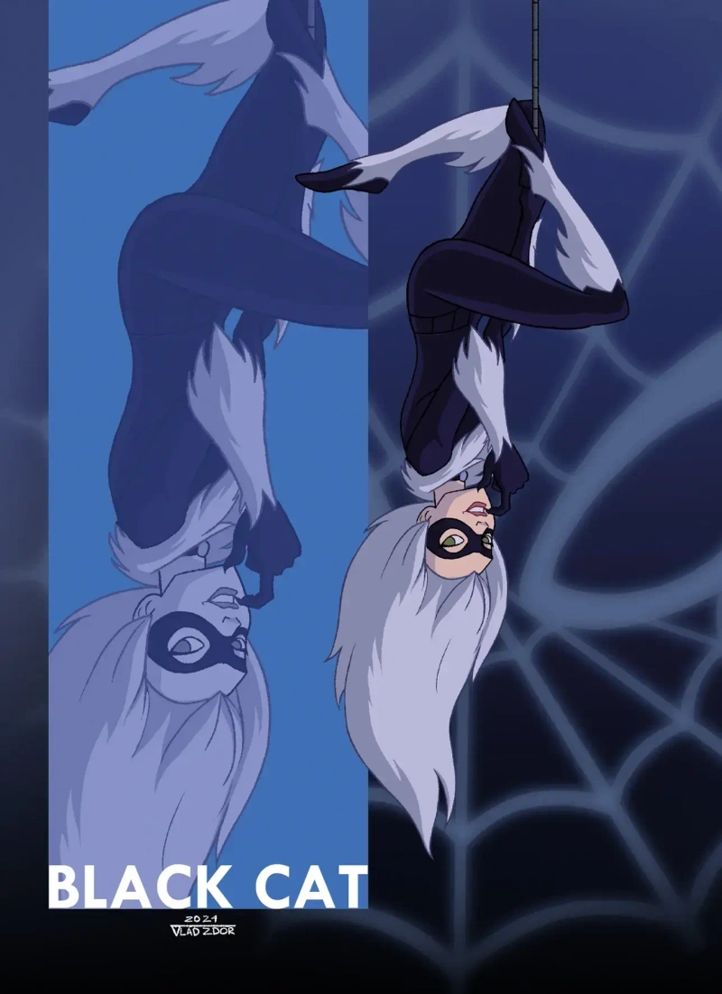 Открытка «Spectacular Spider-Man: Black Cat»