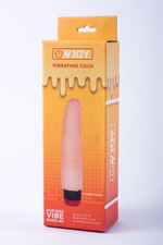 Реалистичный вибратор из кибер-кожи Onjoy Vibrating Cock Partner Vibe (Цвет: телесный)
