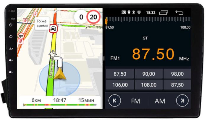 Магнитола для SsangYong Actyon 2005-2010, Kyron, Actyon Sports 2006-2016 - Parafar PF166LUX1FHD на Android 13, CarPlay, 4G SIM-слот