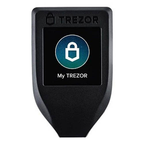 Аппаратный криптокошелек Trezor Model T, многоуровневая защита, USB Type-C, черный